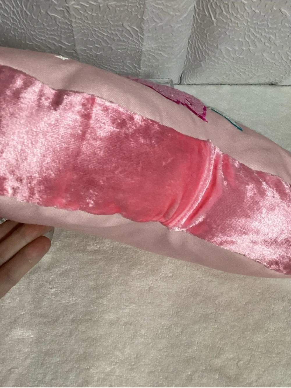 Love a Lot Care Bear as Cupid Heart Shaped Plush Pillow NEW Decorative Valentine
